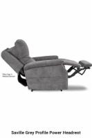 Grey Reclined Profile - Power Headrest